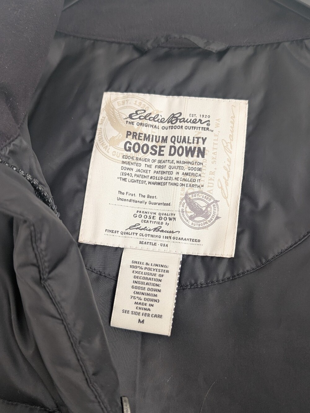 New Eddie Bauer Down Vest - Black -- Size M - Picture 4 of 12